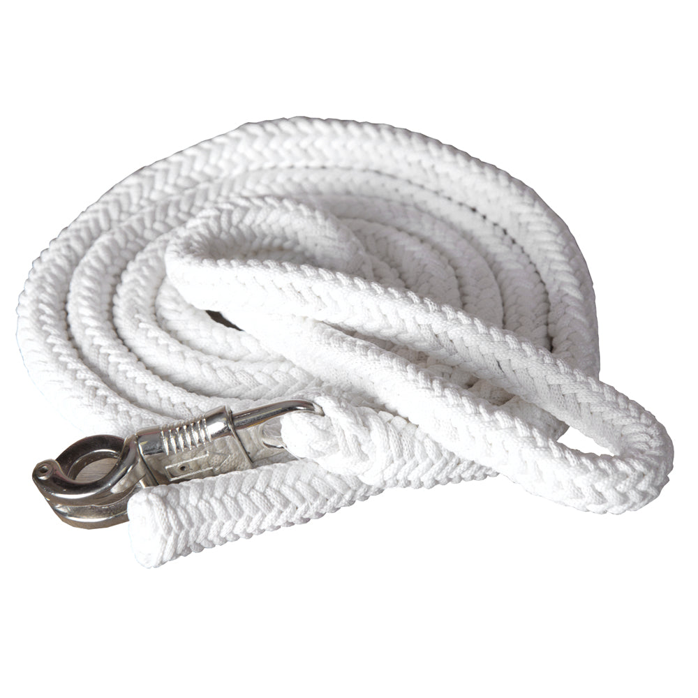 Hilason Horse Riding Poly Lead Rope Blue Tan  1" X 9 Ft.