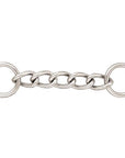 4" Hilason H. Tk. Curb Chain W/ 3/4" Rings 6 Links Chrome Plt. –