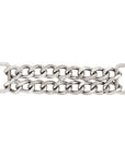 4-1/2" Hilason Double Curb Chain W/ 3/4" Loops Close Links Nickel Plated