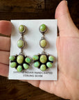 Big Dangle Sonoran Gold Turquoise Stud Earrings