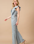 Ruffle Bell Bottom Jumpsuit