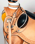 Western Horse Wade Saddle American Leather Ranch Roping Tan