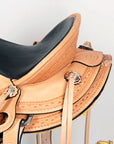 Western Horse Wade Saddle American Leather Ranch Roping Tan