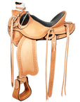 Western Horse Wade Saddle American Leather Ranch Roping Tan