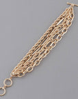 Multi Chain Toggle Bracelet
