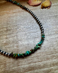 Sterling Silver Pearl & Turquoise Necklace – 16" + Extender