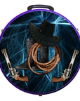 Hilason Medium 4 Rope Capacity Rope Can With Attractive Printed Genuine Leather Trim