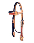 HILASON Western Horse Genuine Leather Headstall | Headstall for Horses Western | Horse Headstall | Western Headstalls for Horses | Headstalls for Horses