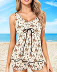 Rodeo Cowboy Womens Western Tankini Shorts Set
