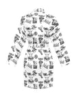 Cowboy Print Western Satin Robe