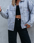 Ella Wind Washed Oversize Jacket