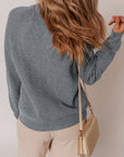 Chunky Knit Button-Front Cardigan Sweater