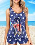 Trump Maga Tankini Top Shorts Set