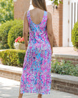 Madalyn Floral Print Sleeveless Maxi Dress