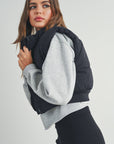Crop Puffer Vest
