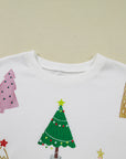 Christmas Tree Top and Shorts Pajama Set