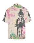 Baha Ranch Retro Pop Western Trail Ride Men's Camp Shirt