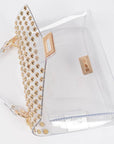 Studded Transparent Top Handle Bag