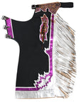 Hilason Handmade Genuine Leather Chaps Adult Handtooled Rodeo Bull Riding
