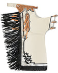 Hilason Handmade Genuine Leather Chaps Adult Handtooled Rodeo Bull Riding