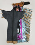 Hilason Handmade Genuine Leather Chaps Adult Handtooled Rodeo Bull Riding