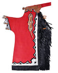 Hilason Handmade Genuine Leather Chaps Adult Handtooled Rodeo Bull Riding