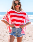 Sloan Stripe Side Split Loose Top