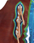 Hilason Handmade Genuine Leather Chaps Adult Handtooled Rodeo Bull Riding