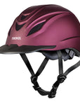 Troxel Intrpid Duratec Finish Low Profile Horse Riding Helmet Mulberry