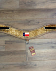 Hilason Western Horse Tripping Breast Collar Texas Flag American Leather