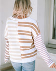 Magnolia Stripe Slouchy Sweater