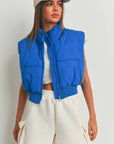 Crop Puffer Vest