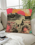 Baha Ranch Retro Pop Western Albino Steed Pillow Case Made in America