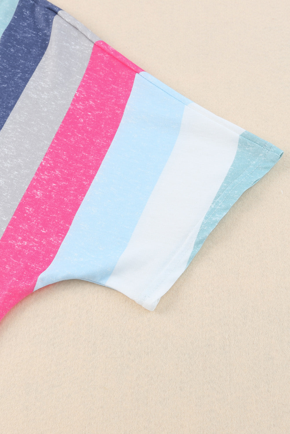 Marie Patchwork V Neck Shirt