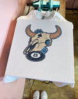 Retro Longhorn TEE or CREWNECK