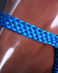 Classic Equine Braided Strong Uv Protect Horse Rope Halter W/ 8' Lead Blue
