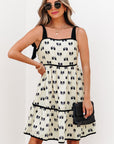 Pagie Bow Knot Shoulder Mini Dress