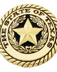 1-1/4 In Western Texas Seal Concho Round Shape Brass Plated