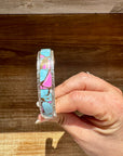 Cuff Bracelet – Cotton Candy Turquoise – Sterling Silver – Steve Francisco Navajo Handmade