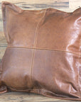 New Genuine Antique Vintage Leather Pillow Cushion Cover 16 X 16