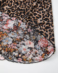 Leopard Floral Mesh Reversible Dress