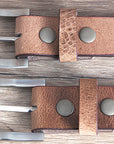 HILASON Western Genuine Leather Belt for Handmade Unisex Full Grain Heavy Duty Belt Tan