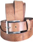 HILASON Western Genuine Leather Belt for Handmade Unisex Full Grain Heavy Duty Belt Tan