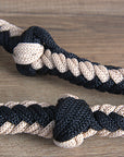 Hilason Braided Poly Barrel Racing Contest Flat Reins 1" X 8Ft Tan Black