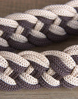 Hilason Braided Poly Barrel Racing Contest Flat Reins 1" X 8Ft Tan Black