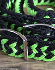 Hilason Braided Poly Barrel Racing Contest Flat Reins 1" X 8Ft Tan Black