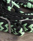 Hilason Braided Poly Barrel Racing Contest Flat Reins 1" X 8Ft Tan Black