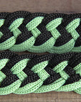 Hilason Braided Poly Barrel Racing Contest Flat Reins 1" X 8Ft Tan Black