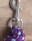 HILASON Horse Roping Lead Rope Riding Poly 1/4 In X 8 Ft Purple-Turquoise