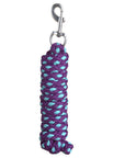 HILASON Horse Roping Lead Rope Riding Poly 1/4 In X 8 Ft Purple-Turquoise